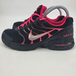 NIKE AIR TORCH 4 RUNNING SNEAKERS WOMENS SIZE 8 BLACK PINK 2015 SHOES ATHLETIC